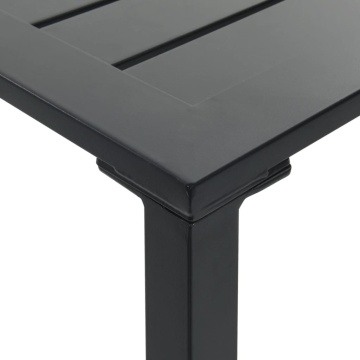 Masă de bar, negru, 200x100x110 cm, oțel vopsit electrostatic - Img 7