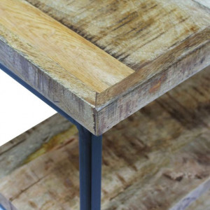 Masă de birou din lemn de mango, 110 x 50 x 76 cm - Img 6