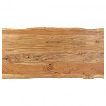 Masă de bucătărie, 140 x 70 x 76 cm, lemn masiv de acacia - Img 4