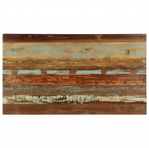 Masă de bucătărie, 140 x 80 x 76 cm, lemn masiv reciclat - Img 6