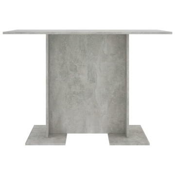Masă de bucătărie, gri beton, 110x60x75 cm, PAL - Img 3