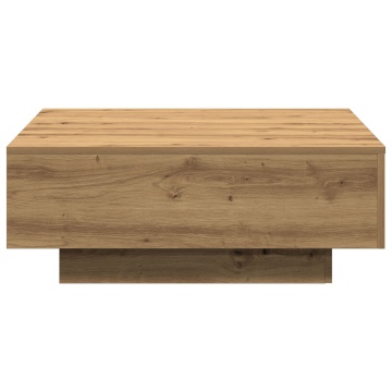 Masă de cafea Artisian Stejar 80x80x31 cm Lemn Compus - Img 2