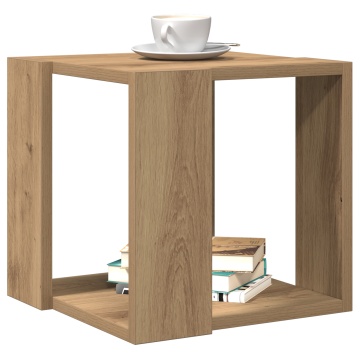 Masă de cafea Stejar artizanal Lemn de stejar solid 32 x 32 x 30 cm - Img 3