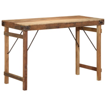 Masă de dining 110x55x76 cm din lemn masiv recuperat - Img 1
