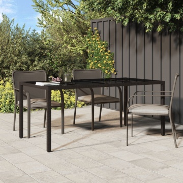 Masă de Dining pentru Grădină Maro 190x90x75 cm Poliratan - Img 1