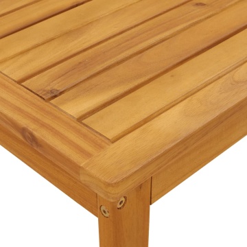 Masă de grădină, 100x60x30 cm, lemn masiv de acacia - Img 5