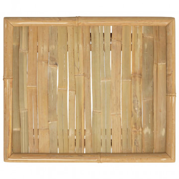 Masă de grădină, 65x55x30 cm, bambus - Img 7