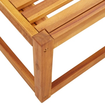 Masă de grădină, 65x65x29 cm, lemn masiv de acacia - Img 6