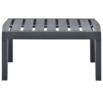 Masă de grădină, antracit, 78 x 55 x 38 cm, plastic - Img 2