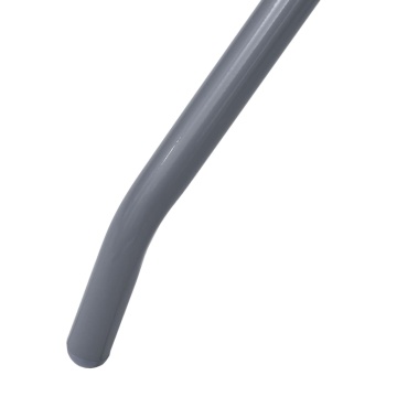 Masă de grădină, gri deschis, 60 cm, oțel și sticlă - Img 4