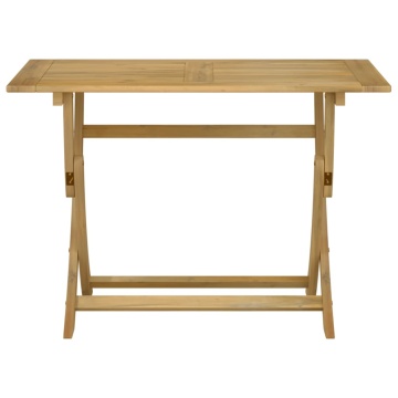 Masă de grădină pliabilă, 110x55x75 cm, lemn masiv de acacia - Img 4
