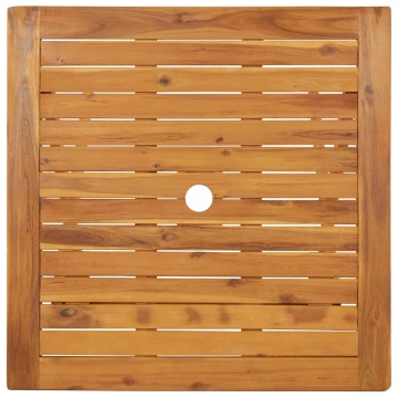 Masă de grădină pliabilă, 70 x 70 x 75 cm, lemn masiv de acacia - Img 4