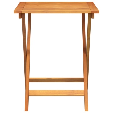 Masă de grădină pliantă Pătrată 60x60x72 cm Lemn masiv Acacia - Img 3