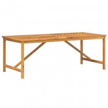 Masa de sufragerie grădină 200x90x74 cm, lemn masiv de acacia - Img 2