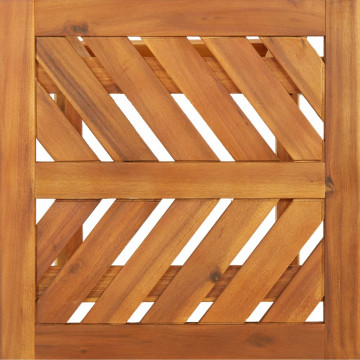 Masă laterală, 45x45x60 cm, lemn masiv de acacia - Img 5
