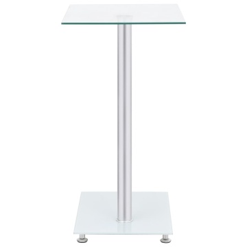 Masă laterală formă U transparent 45x30x58 cm sticlă securizată - Img 3