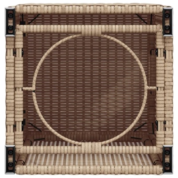 Masă mască acoperire rezervor propan bej 40x40x60 cm poliratan - Img 7