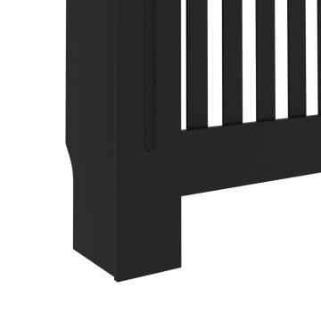 Mască de calorifer, negru, 172 x 19 x 81,5 cm, MDF - Img 6