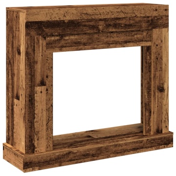 Mască de șemineu, lemn vechi, 100x30x87,5 cm, lemn prelucrat - Img 2