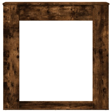 Mască de șemineu, stejar fumuriu 100x20x100 cm, lemn prelucrat - Img 4