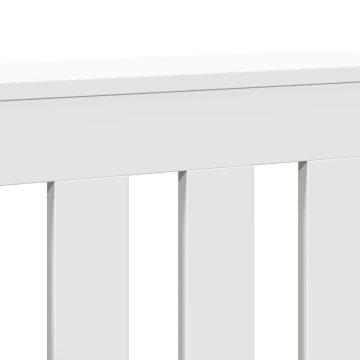 Mască pentru calorifer, alb, 205x21,5x83,5 cm, lemn prelucrat - Img 6