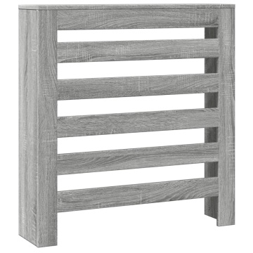Mască pentru calorifer, gri sonoma, 78x20x82 cm, lemn prelucrat - Img 2