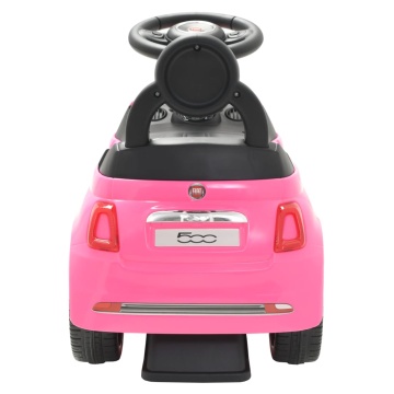 Mașinuță fără pedale Fiat 500, roz - Img 4