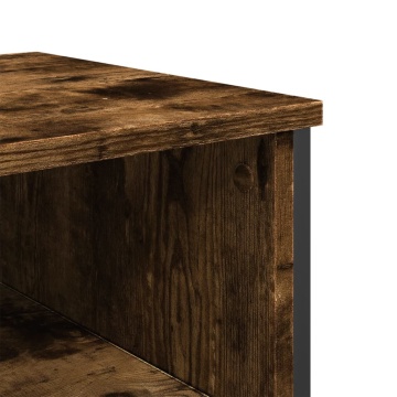 Măsuță consolă, stejar fumuriu, 100x35x74,5 cm, lemn prelucrat - Img 6
