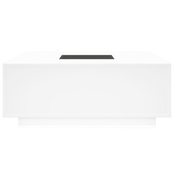 Măsuță de cafea cu LED infinity, alb, 100x100x40 cm - Img 5