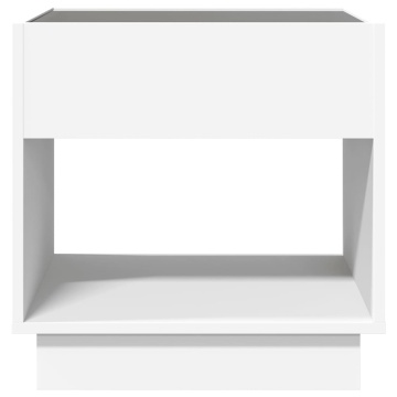 Măsuță de cafea cu LED infinity, alb, 50x50x50 cm - Img 5