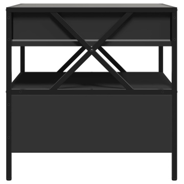 Măsuță de cafea cu LED infinity, negru, 50x50x51 cm - Img 7