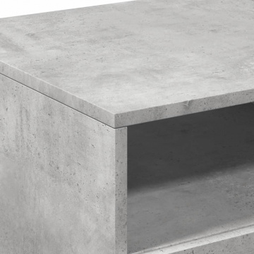 Măsuță de cafea cu lumini LED, gri beton, 90x49x40 cm - Img 7