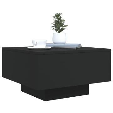 Măsuță de cafea cu lumini LED, negru, 55x55x31 cm - Img 5