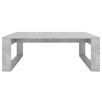 Măsuță de cafea, gri beton, 100x100x35 cm, lemn prelucrat - Img 7