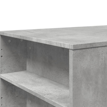 Măsuță de cafea, gri beton, 102x55x42 cm, lemn prelucrat - Img 6