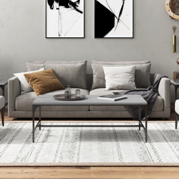 Măsuță de cafea, gri sonoma, 80x50x35 cm, lemn prelucrat - Img 3