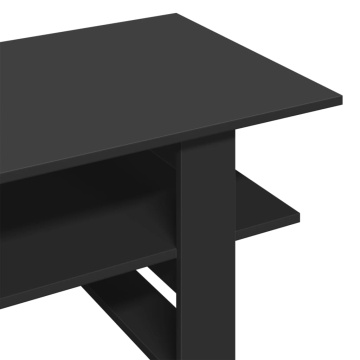 Măsuță de cafea, negru, 102x55x42 cm, lemn prelucrat - Img 5