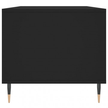 Măsuță de cafea, negru, 90x49x45 cm, lemn compozit - Img 6