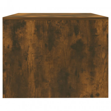 Măsuță de cafea, stejar fumuriu, 102x55x42 cm, lemn prelucrat - Img 7