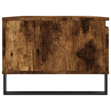 Măsuță de cafea, stejar fumuriu, 90x50x36,5 cm, lemn prelucrat - Img 6