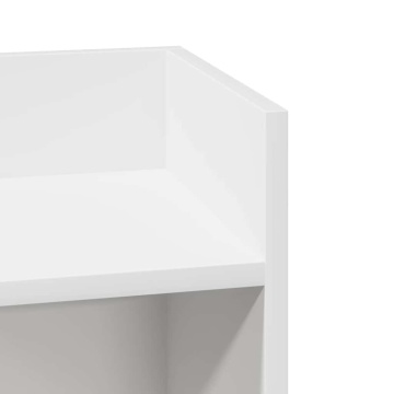 Mese laterale 2 buc cu raft alb 25,5x27x60 cm - Img 6