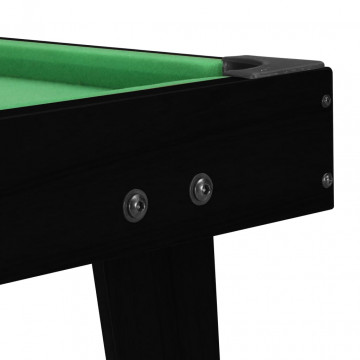 Mini masă de biliard, 3 picioare, negru & verde 92 x 52 x 19 cm - Img 5