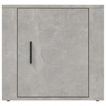Noptieră, gri beton, 50x39x47 cm - Img 8