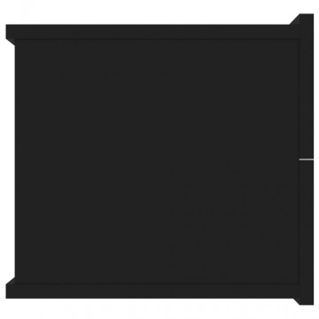 Noptieră, negru, 40 x 30 x 30 cm, PAL - Img 7