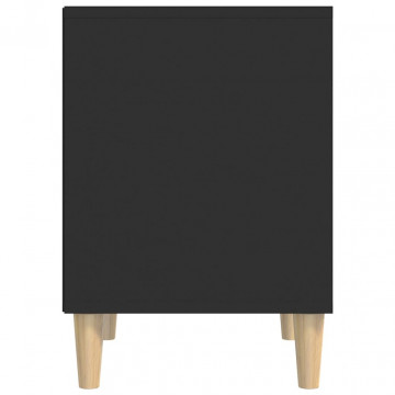 Noptieră, negru, 40x35x50 cm, lemn prelucrat - Img 5