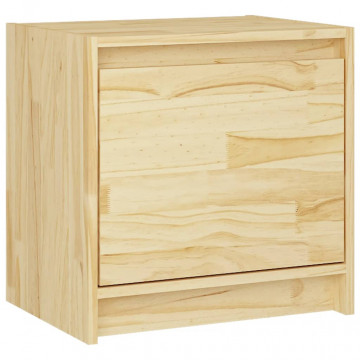 Noptiere, 2 buc., 40x30,5x40 cm, lemn masiv de pin - Img 4