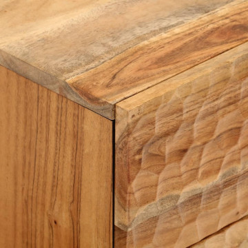 Noptiere, 2 buc., 40x33x46 cm, lemn masiv de acacia - Img 7