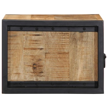 Noptiere 2 buc 40x35x25 cm lemn masiv de mango - Img 3