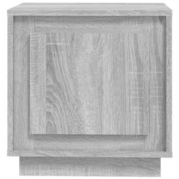 Noptiere, 2 buc., gri sonoma, 44x35x45 cm, lemn prelucrat - Img 6