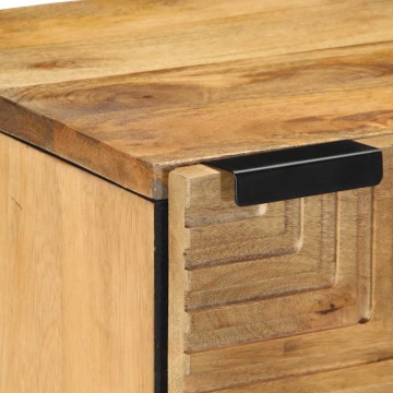 Noptiere 2 buc Maro 40x33x46 cm Lemn masiv Mango - Img 6